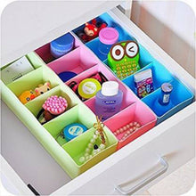 Desktop Storage Organizer Box Set - 5 Grid Compartments for Clothing, Underwear, Socks & Ties (4-Piece)